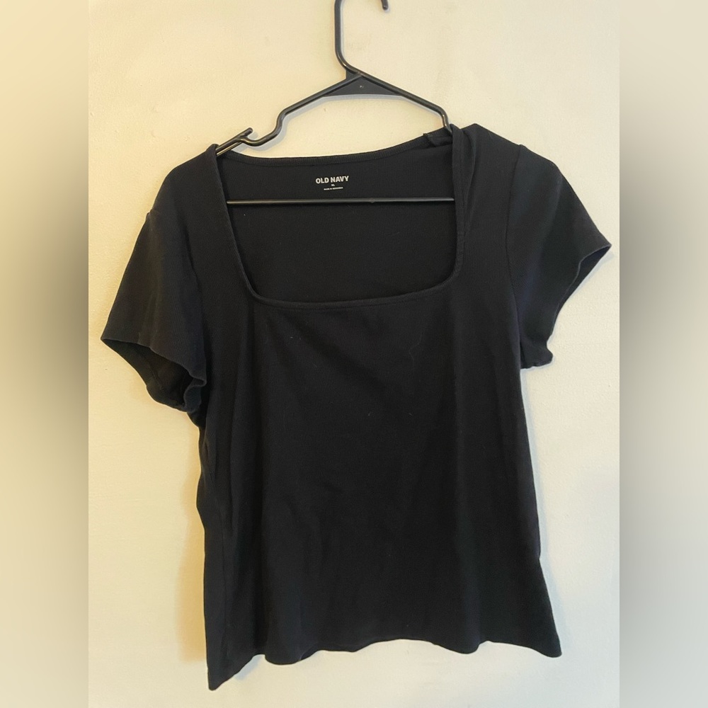 Old Navy Women's Black Short Sleeve Tee